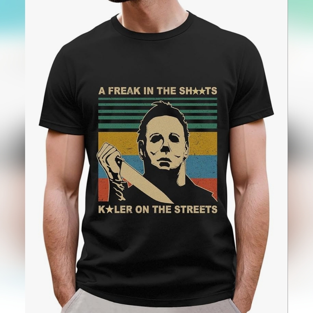 Mens Size 3x Halloween Tshirt. New In Pkg. All Letters Are On Actual Shirt.